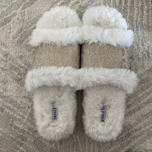 Brand new never worn slippers. Gianni bini slippers